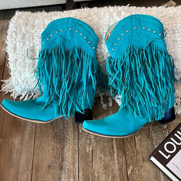 Shoes - Turquoise Boots